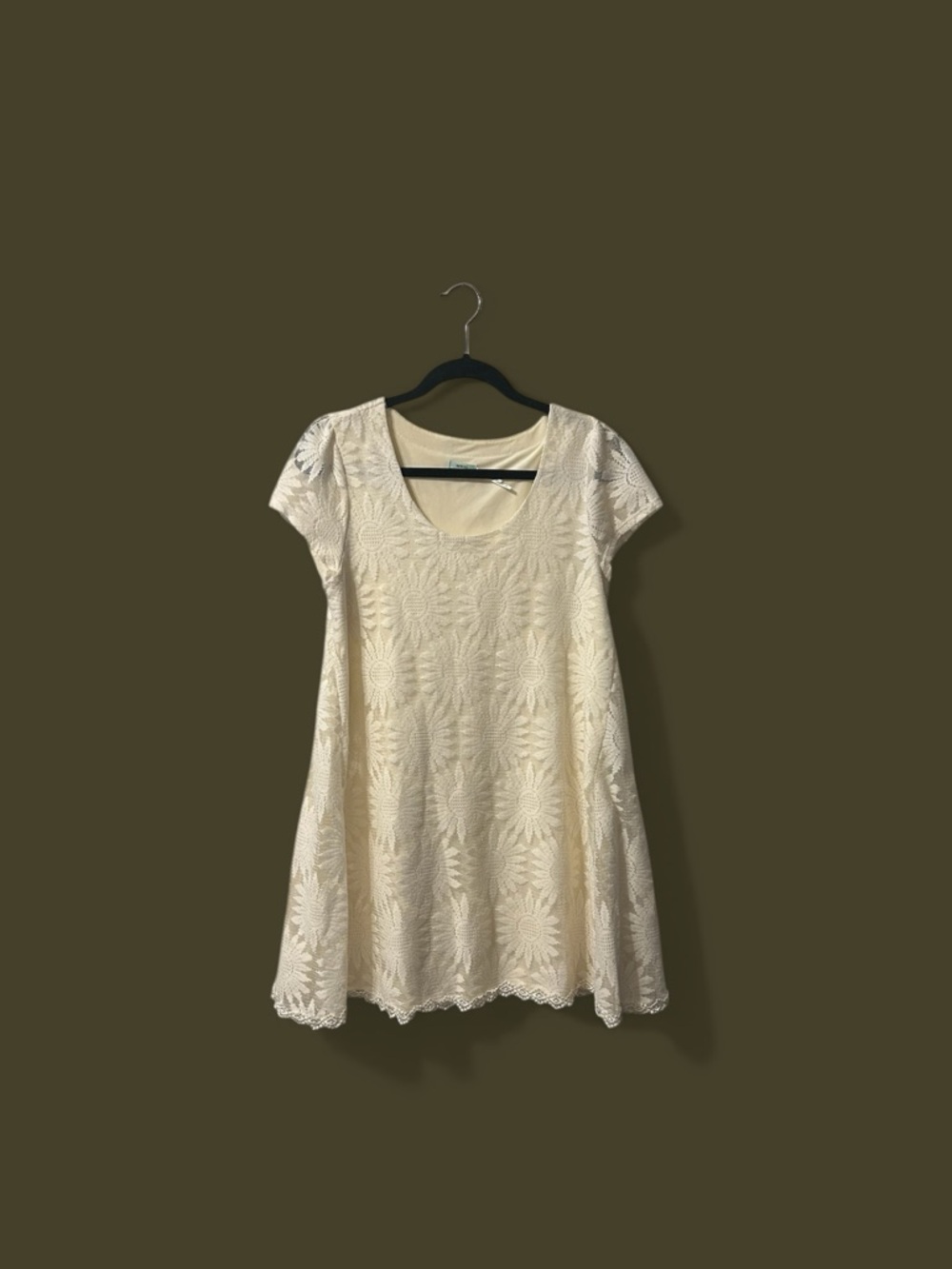 Kimchi Blue Cream Lace Mini Dress